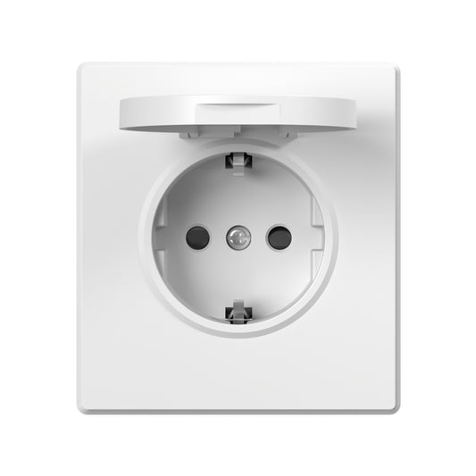 VIDEX NOTA Single Schuko Socket with Cover – White Matte – image 2