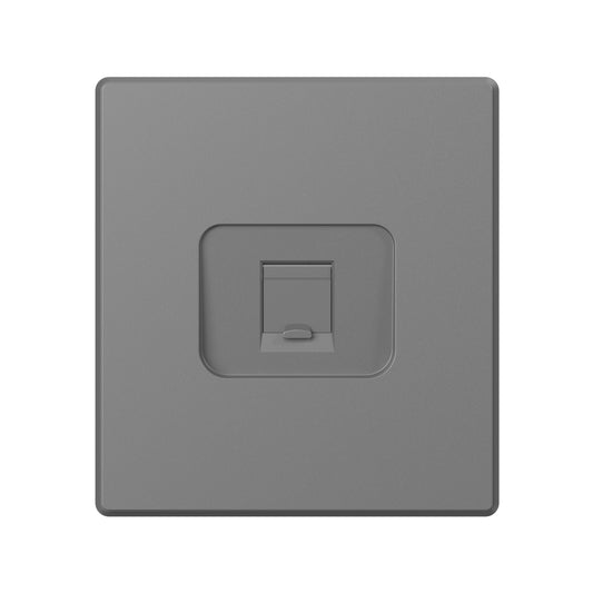 VIDEX NOTA Single CAT6e Data Socket – Grey Graphite – image 2