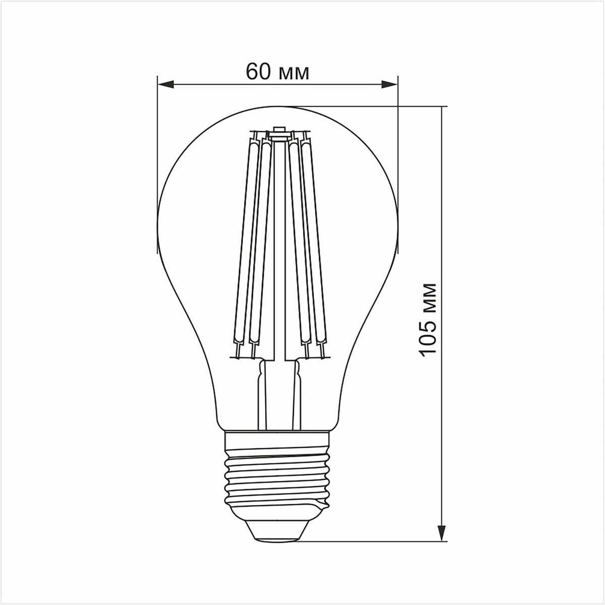 VIDEX A60F-10274 LED bulb 10W E27 4100K — official view 3