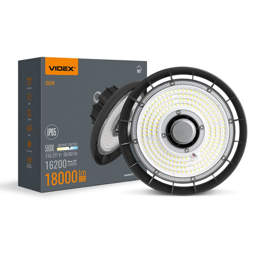VIDEX HB01-1005B high bay light 100W black — official view 2