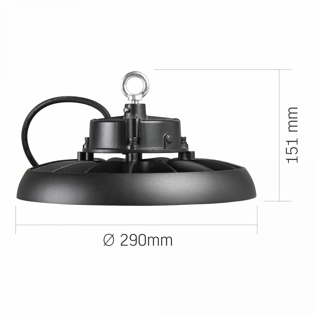 VIDEX HB01-1505B high bay light 150W black — official view 7