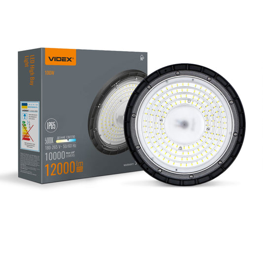 VIDEX HBe03-1005B high bay light 100W black — official view 2