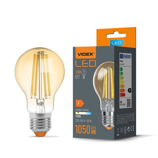 VIDEX A60FA-10272 LED bulb 10W E27 2200K — official view 2