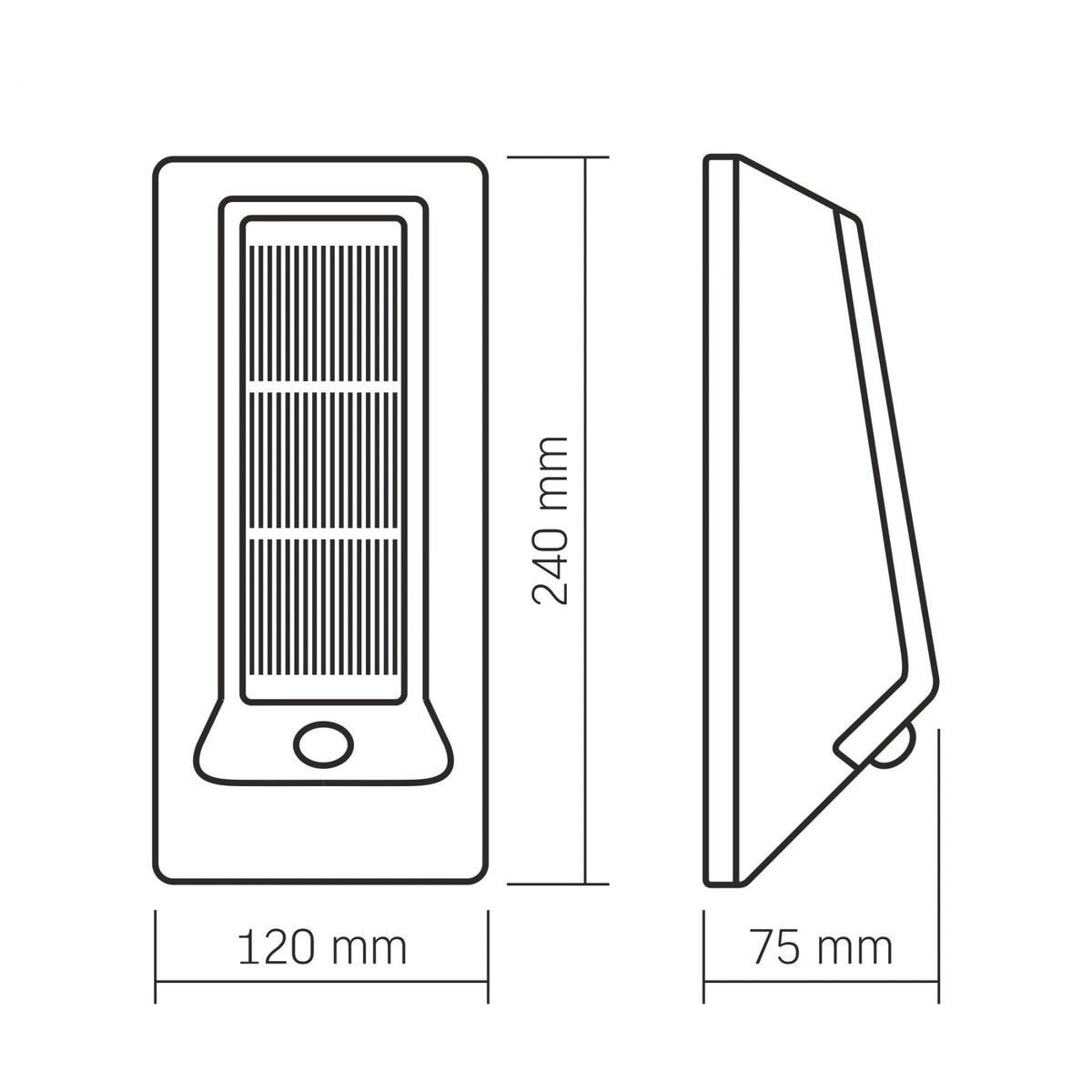 Solar Wall Light VIDEX VL-BHSO-003-S with Motion Sensor, 500 lm, 5000 K - official VIDEX image 10