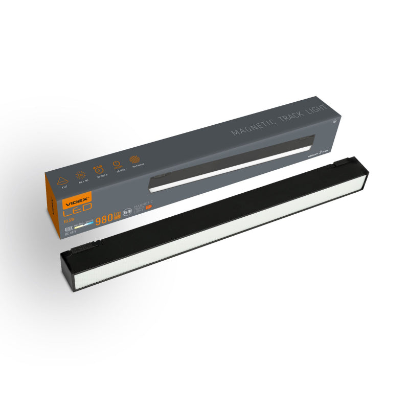 LED-valgusti magnetilisele õhukesele siinivalgustussüsteemile VIDEX VL-TRMS-LD430B must