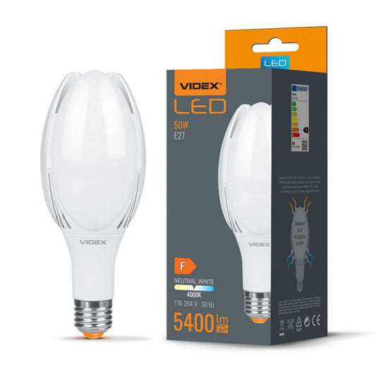 VIDEX A108 suure võimsusega LED-pirn 50 W E27, 4000 K
