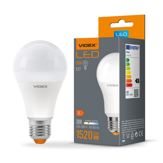 VIDEX A65 LED-pirn 15 W E27, 3000 K