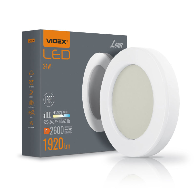 LED-vaheseinavalgusti VIDEX-BULKHEAD-LED-LENA-24W-NW