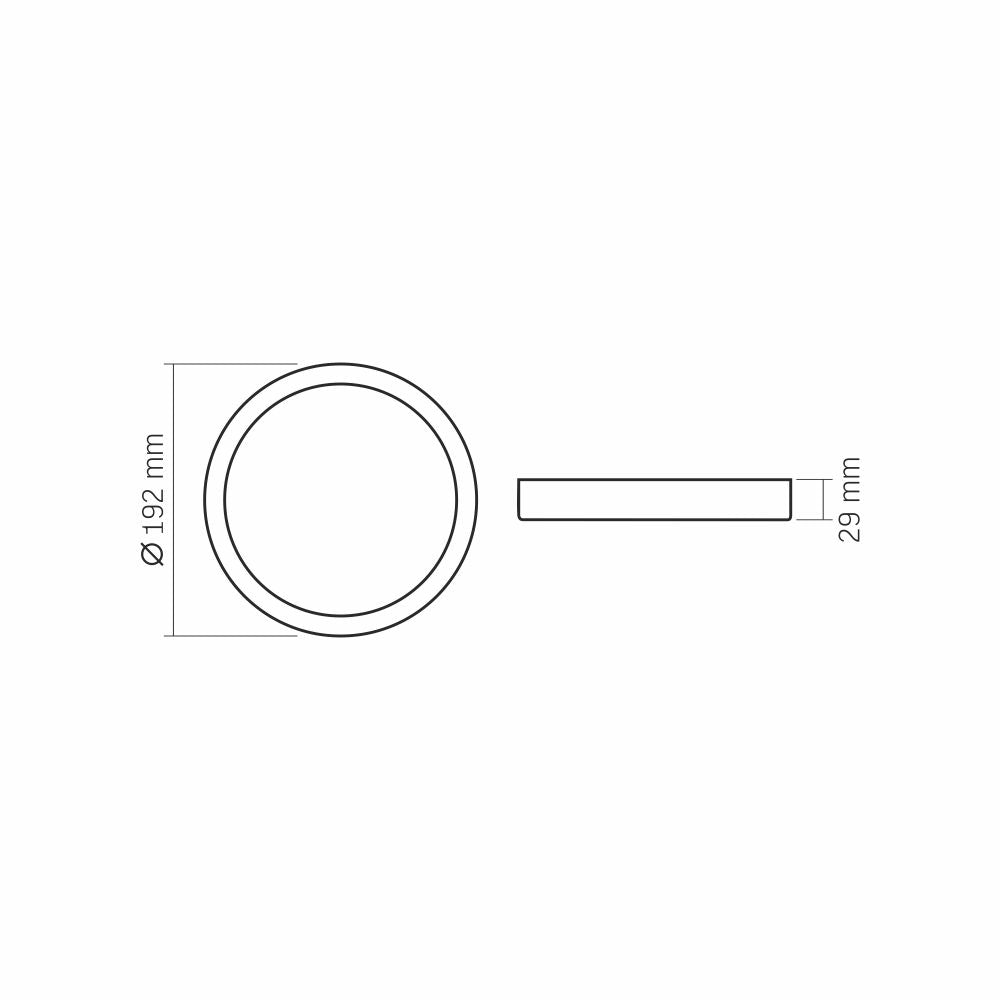 VIDEX VLE-DLRS-184 18 W Round Surface LED Downlight, 4000 K - White - official product image 4