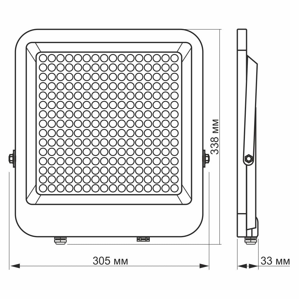 LED-prožektor VIDEX-FLOOD-LED-DAVIS-200W-NW
