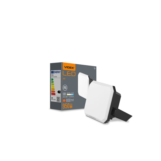 VIDEX F3 10 W LED floodlight / LED-prožektor, 5000 K, black / must, VLE-F3-0105B