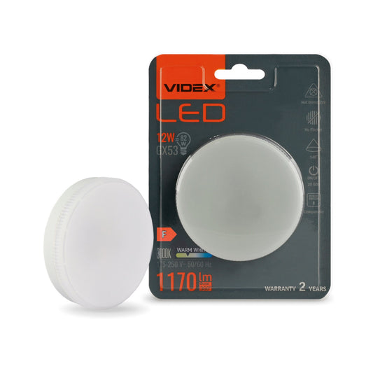 VIDEX GX53 LED-pirn 12 W, 3000 K
