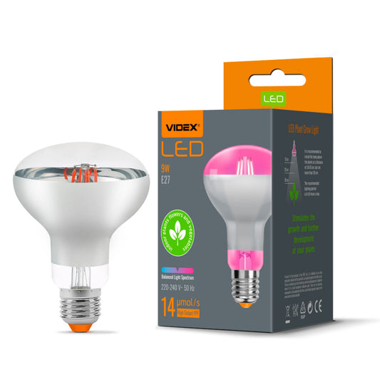 VIDEX R80 LED-taimepirn 9 W E27, 1200 K