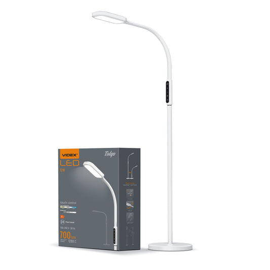 VIDEX VLE-TF07W LED floor lamp / LED-põrandalamp – white / valge, view 1