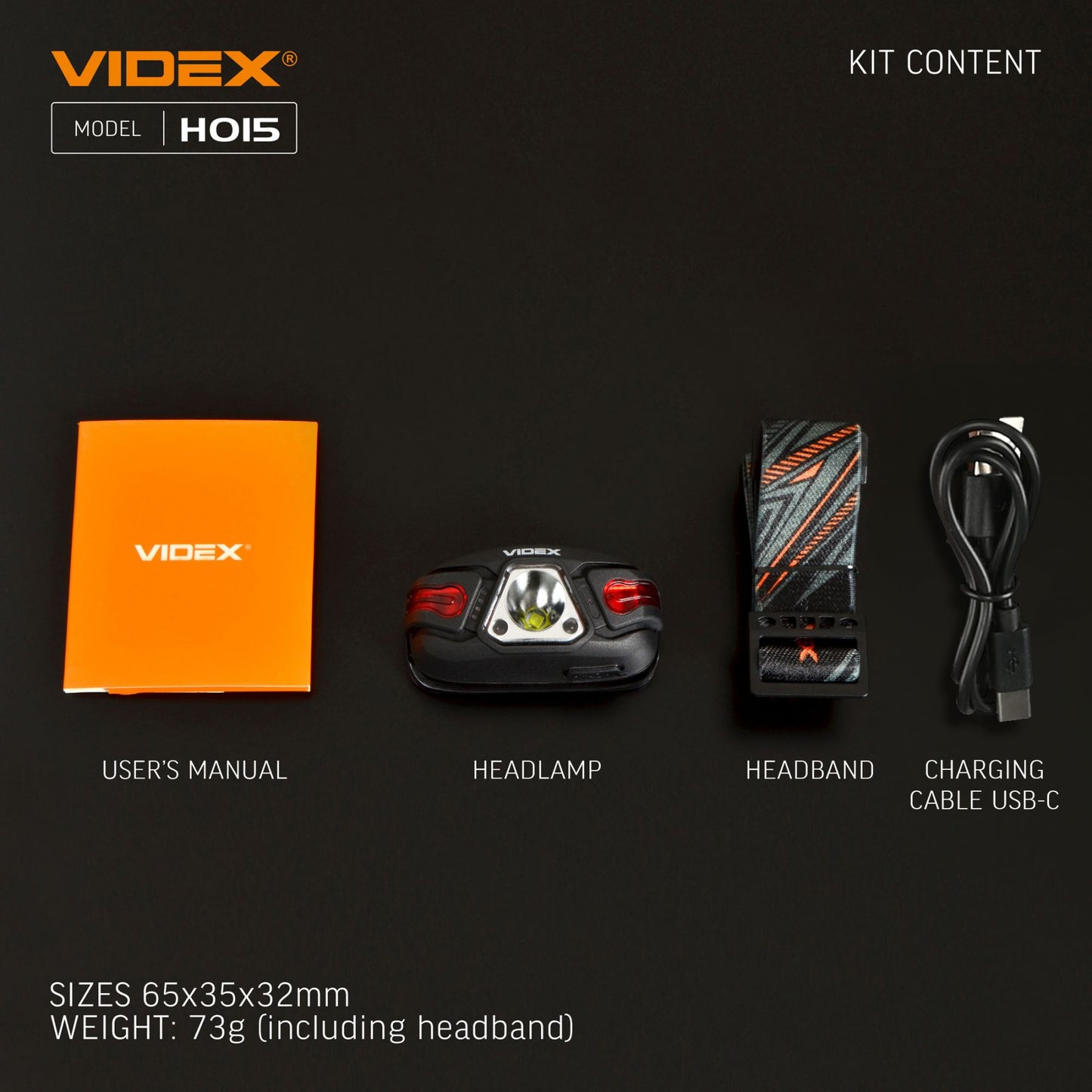 LED Headlamp VIDEX VLF-H015 330 Lm 5000K – official image 23
