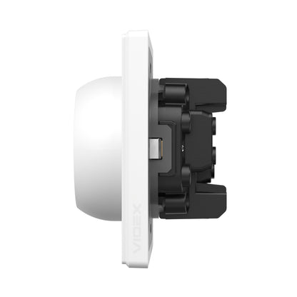 VIDEX NOTA Double Schuko Socket – White Matte – image 3