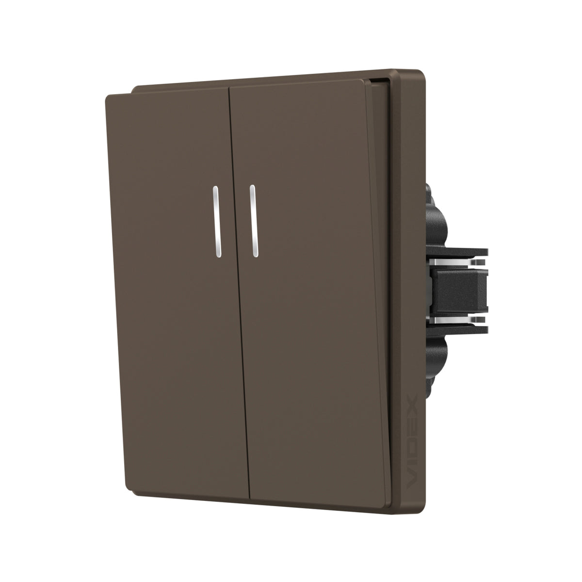 VIDEX NOTA 2-Gang Switch with LED Backlight – Mokko – image 1
