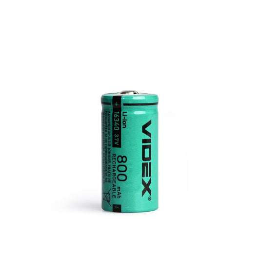 Liitiumioonaku VIDEX 16340 800mAh ilma kaitseta lahtiselt/1tk