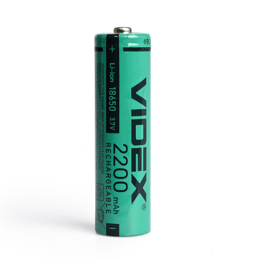 Liitiumioonaku VIDEX 18650 2200mAh ilma kaitseta lahtiselt/1tk