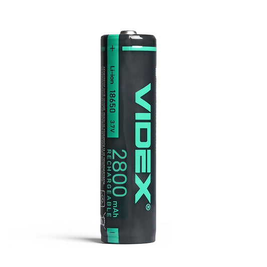 Liitiumioonaku VIDEX 18650-P 2800mAh kaitsevärvi karbis/1tk