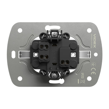 VIDEX NOTA Double Schuko Socket – White Matte – image 4