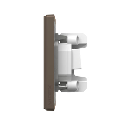 VIDEX NOTA Double CAT6e Data Socket – Mokko – image 3