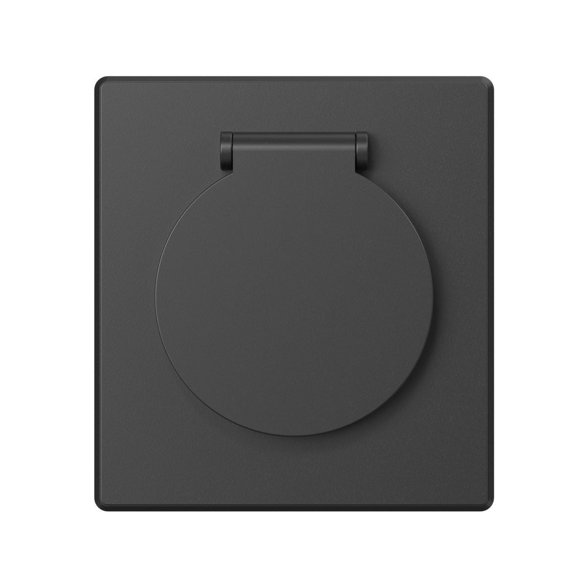 VIDEX NOTA Single Schuko Socket with Cover – Coal Black – image 3