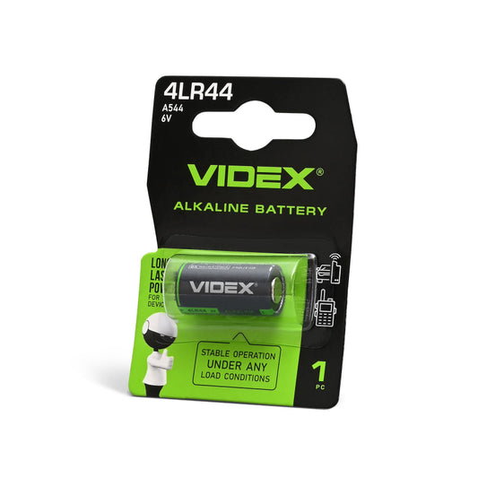 VIDEX 4LR44 alkaline battery, 6 V – 1 pc – official VIDEX image 1