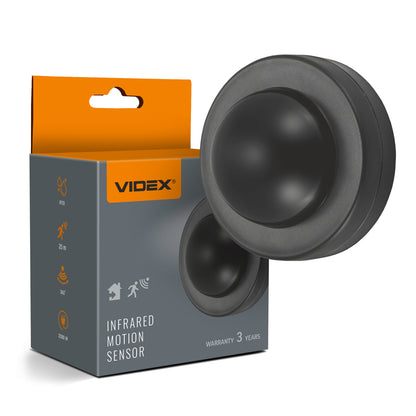 VIDEX VL-SPC46B black PIR motion and light sensor with packaging