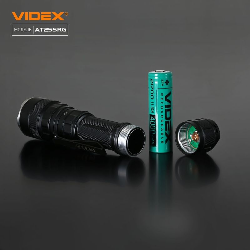 Tactical LED Flashlight VIDEX VLF-AT255RG 2000 Lm 5000K – official image 22