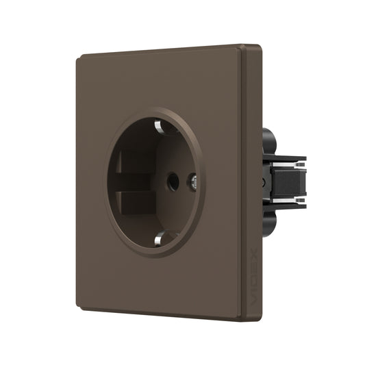 VIDEX NOTA Single Schuko Socket – Mokko – image 1