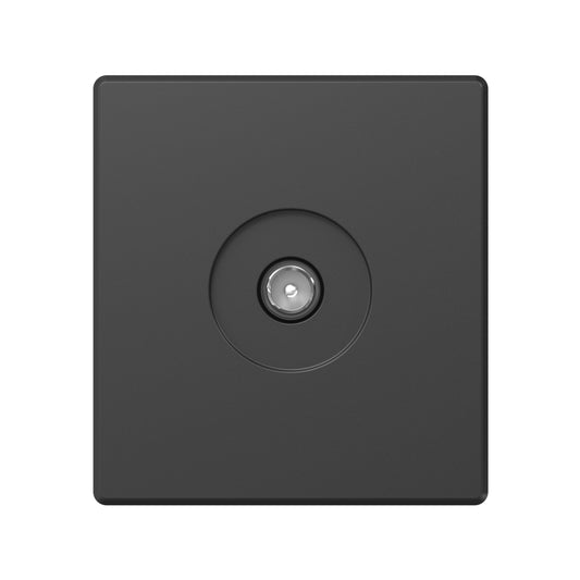 VIDEX NOTA Single TV Socket – Coal Black – image 2
