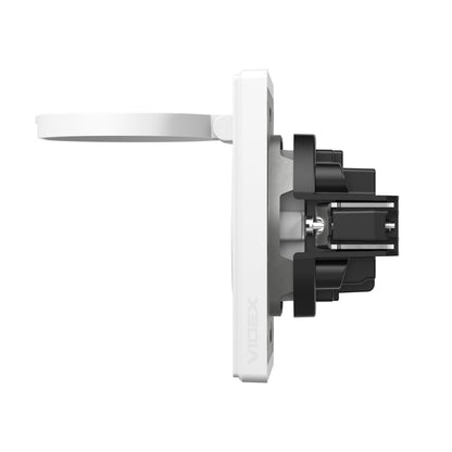 VIDEX NOTA Single Schuko Socket with Cover – White Matte – image 4