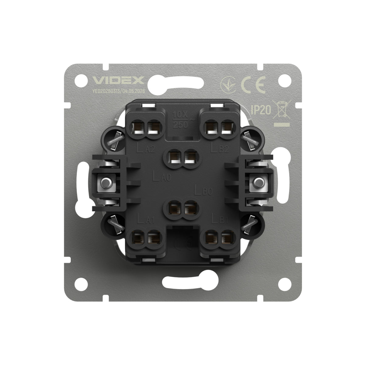 VIDEX NOTA 2-Gang Intermediate Switch – Grey Graphite – image 4