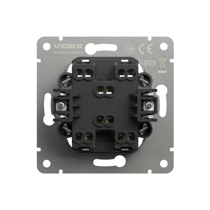 VIDEX NOTA 2-Gang Intermediate Switch – Grey Graphite – image 4