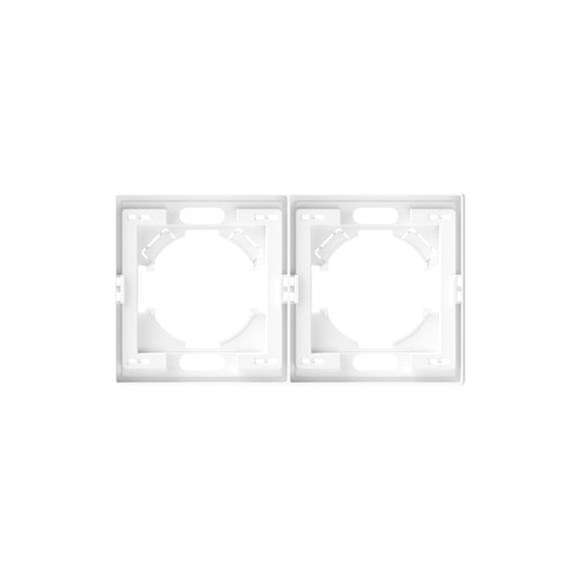 VIDEX NOTA 2-Gang Horizontal Frame – White Matte – image 1