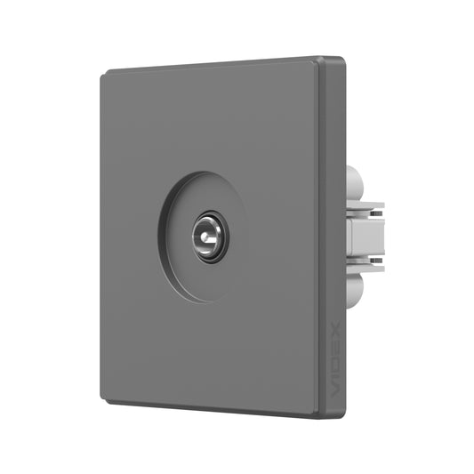 VIDEX NOTA Single TV Socket – Grey Graphite – image 1