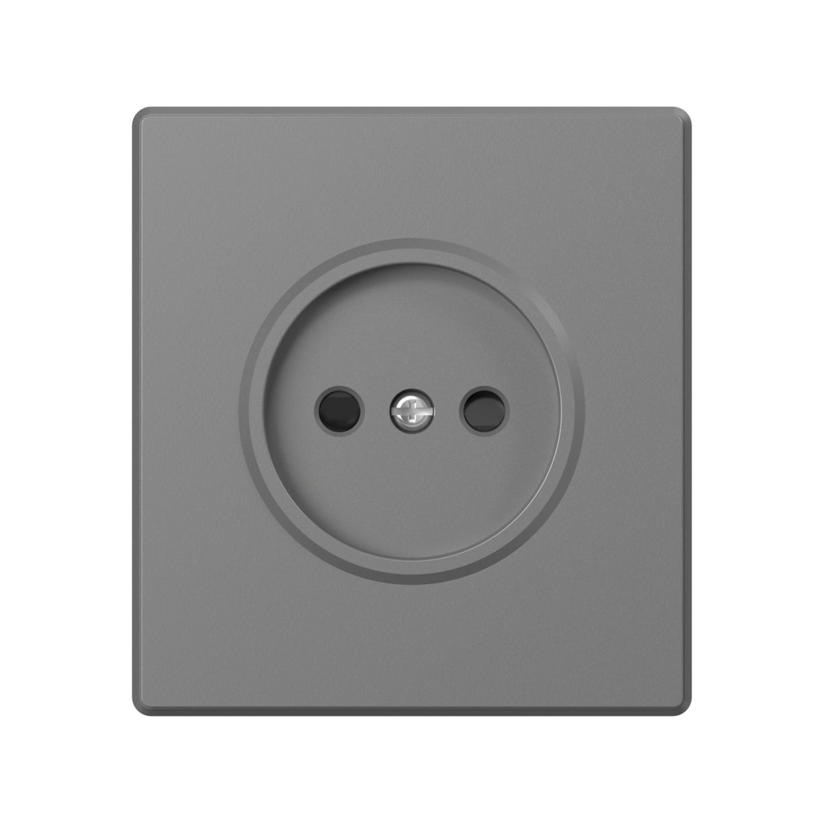 VIDEX NOTA Single Socket without Grounding – Grey Graphite – image 2