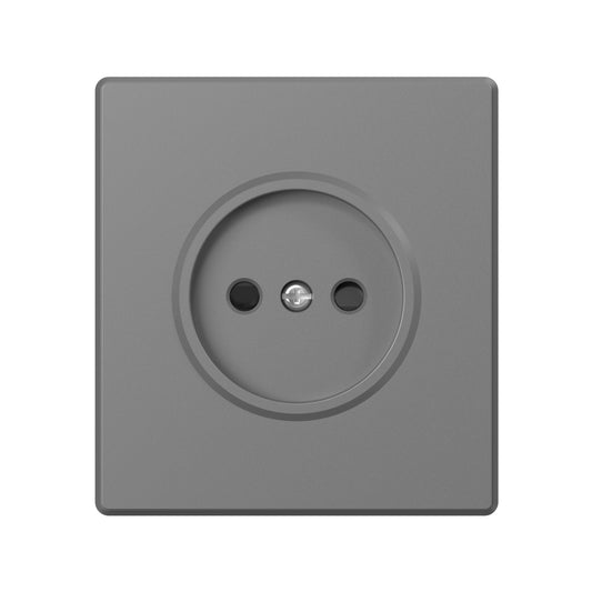 VIDEX NOTA Single Socket without Grounding – Grey Graphite – image 2