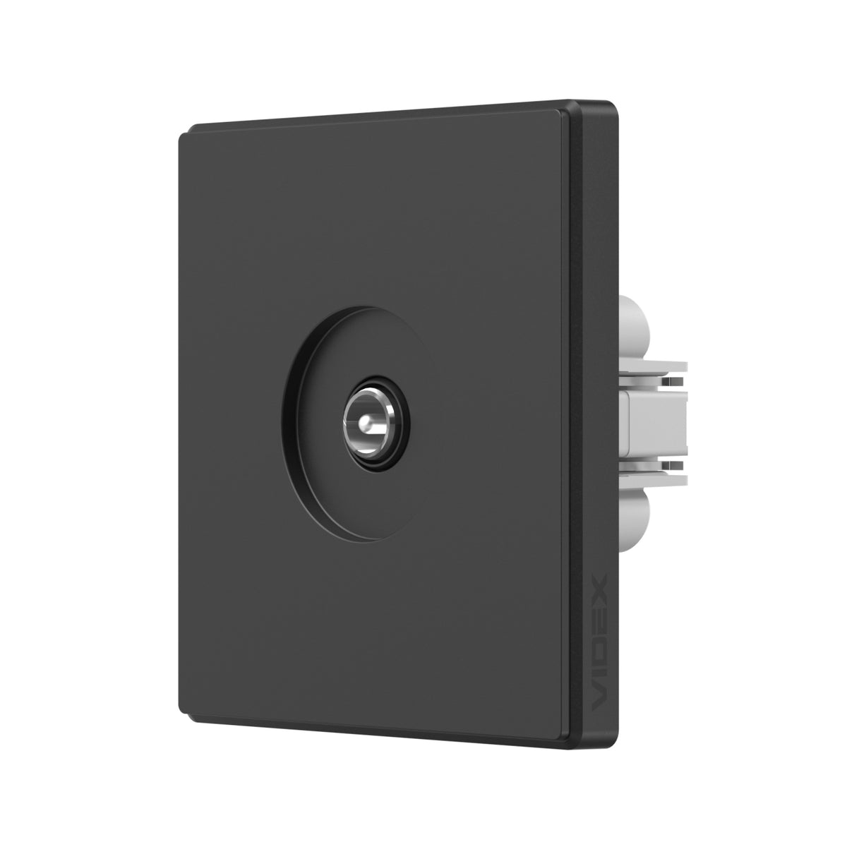VIDEX NOTA Single TV Socket – Coal Black – image 1