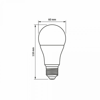 VIDEX A60 LED bulb 12 W E27, 3000 K – official product image 3