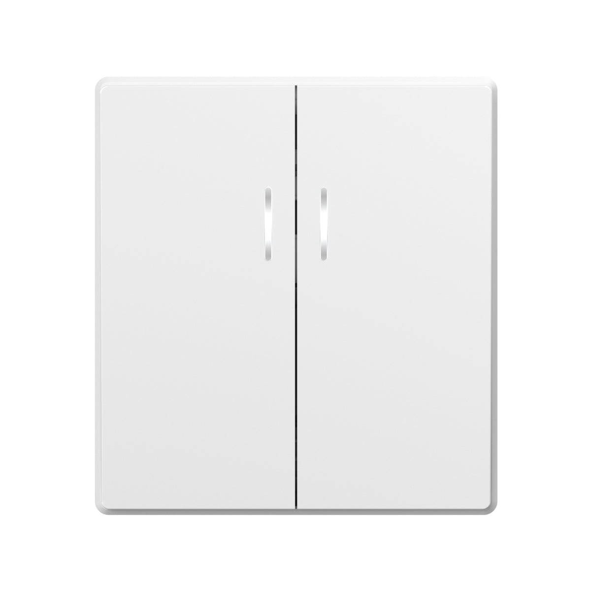 VIDEX NOTA 2-Gang Switch with LED Backlight – White Matte – image 2