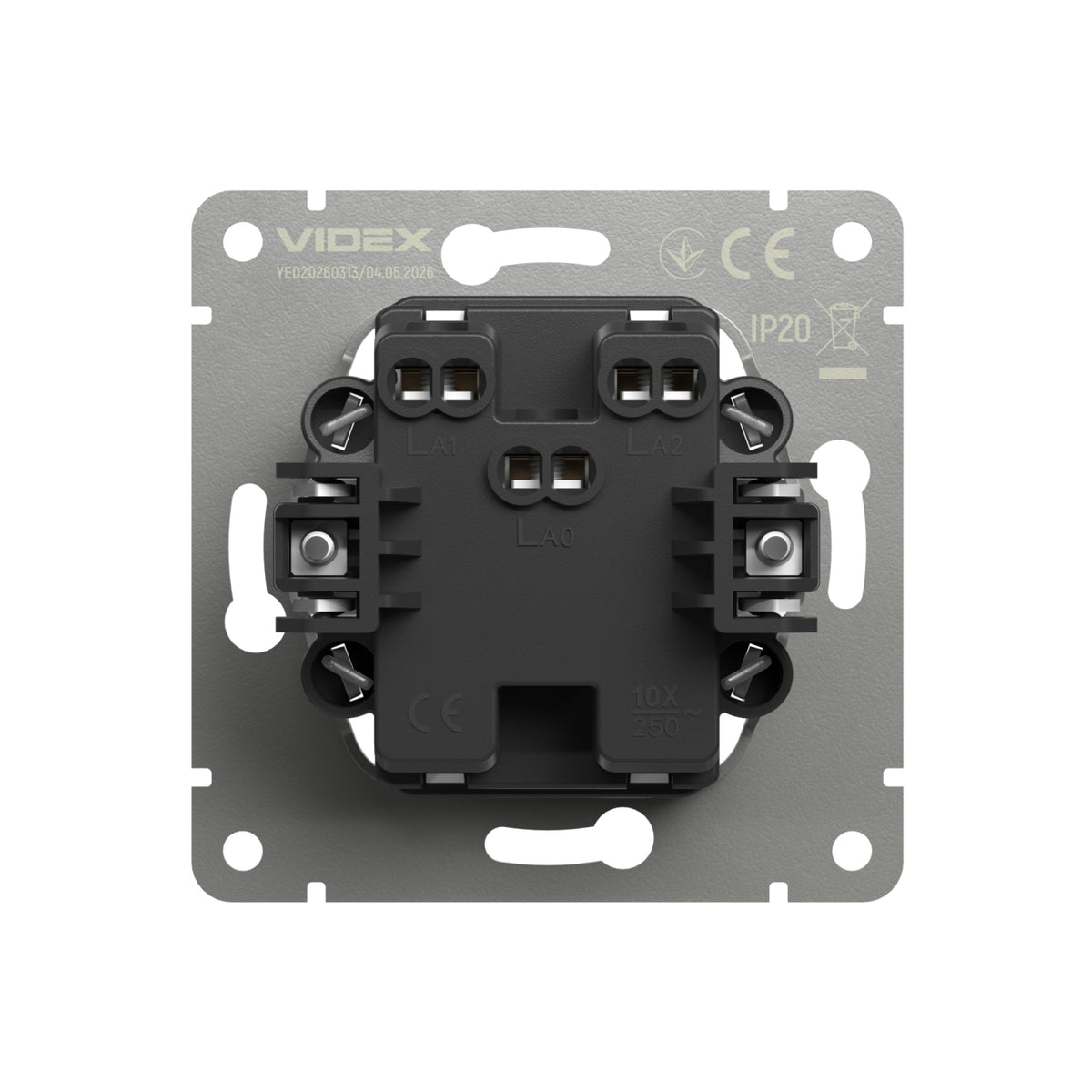 VIDEX NOTA 2-Gang Switch with LED Backlight – White Matte – image 4