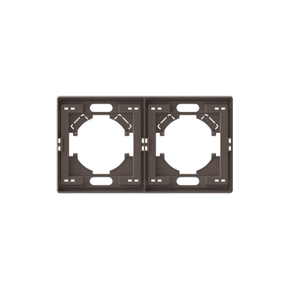VIDEX NOTA 2-Gang Horizontal Frame – Mokko – image 1