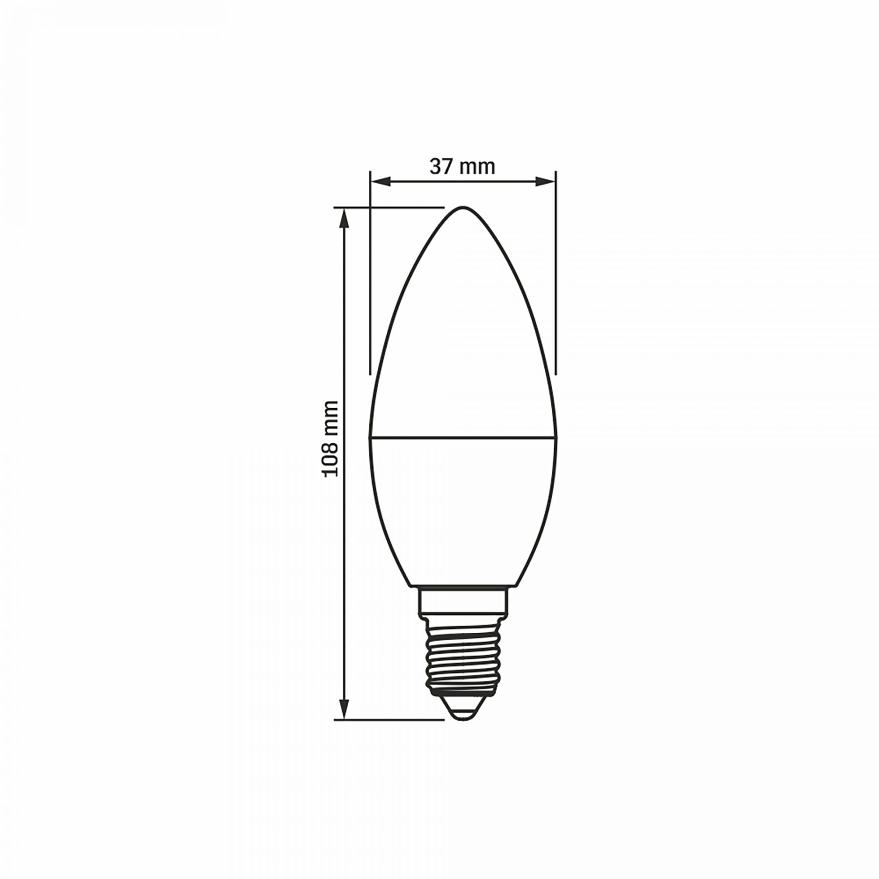 VIDEX C37 LED bulb 7 W E14, 4000 K – official product image 3