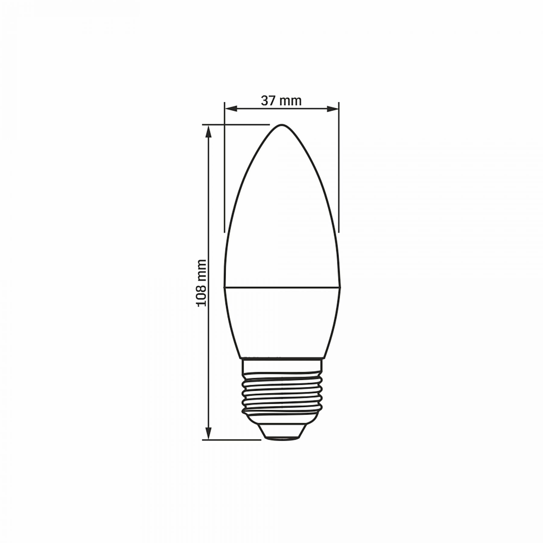 VIDEX C37 LED bulb 7 W E27, 4000 K – official product image 3