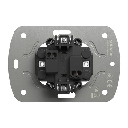 VIDEX NOTA Double Socket without Grounding – Mokko – image 4