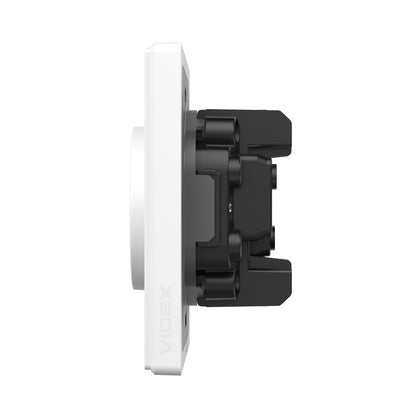 VIDEX NOTA Double Socket without Grounding – White Matte – image 3