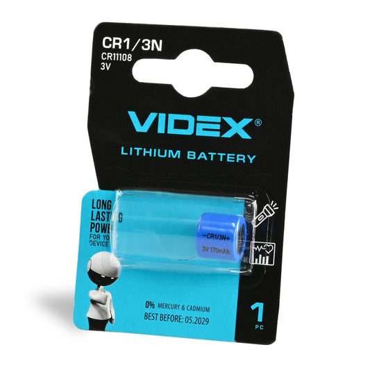 VIDEX CR1/3N lithium battery, 3 V – 1 pc – official VIDEX image 1