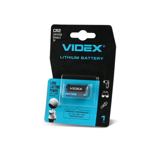VIDEX CR2 lithium battery, 3 V – 1 pc – official VIDEX image 1